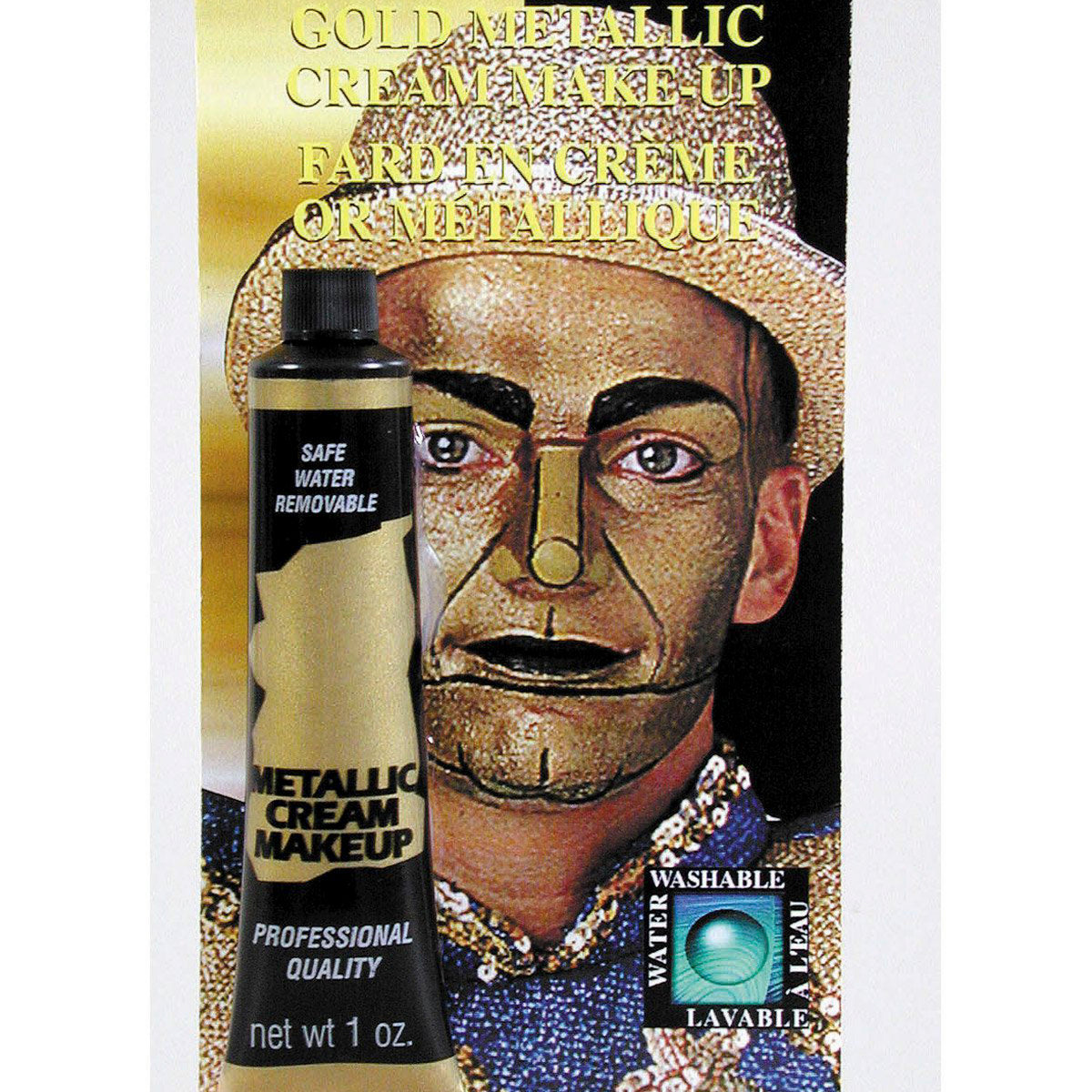 MAKEUPTUBE GOLD METALLIC — Costume Super Center