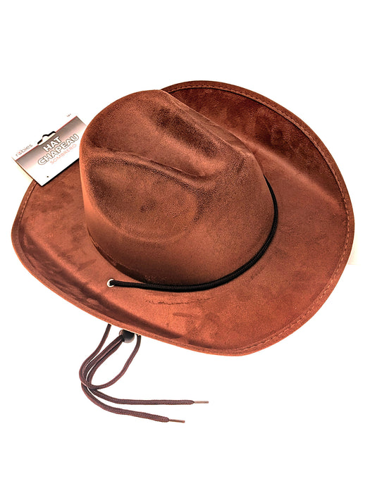 Adult Brown Suede Cowboy Hat - costumesupercenter.com