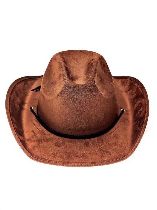 Adult Brown Suede Cowboy Hat - costumesupercenter.com