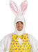 White Easter Bunny Mascot W Yellow Vest Adult Costume - Standard - costumesupercenter.com