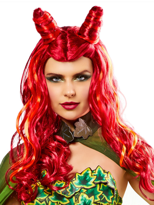 Women's Batman & Robin 1997 Red Poison Ivy Wig - costumesupercenter.com
