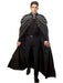 Adult Black Full Length Renaissance Cape with Chain Accents - costumesupercenter.com