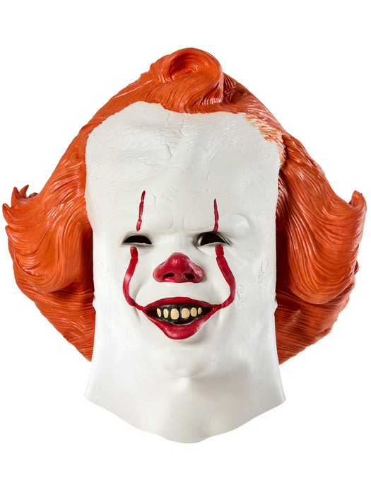 Men's It: Welcome to Derry Pennywise Overhead Latex Mask - costumesupercenter.com