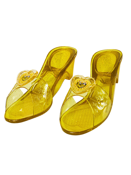 Girls' Gold Beauty Princess Shoes - costumesupercenter.com