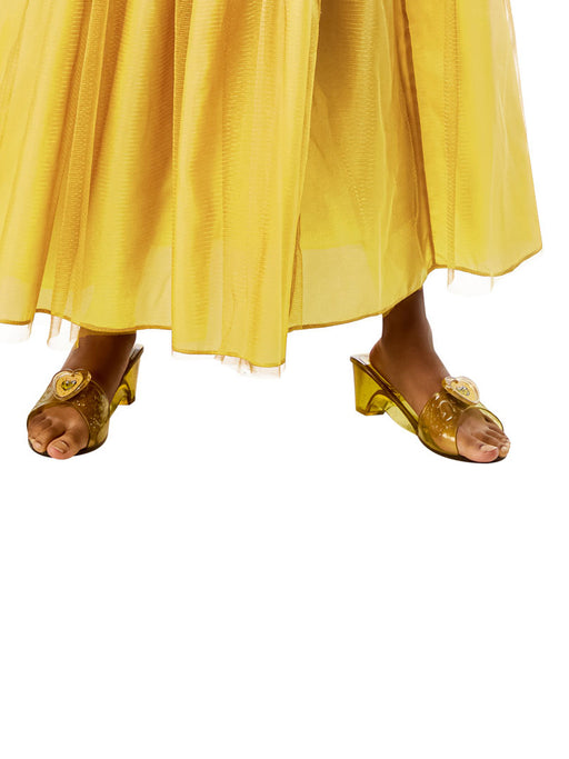 Girls' Gold Beauty Princess Shoes - costumesupercenter.com