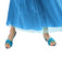 Girls' Blue Snow Princess Shoes - costumesupercenter.com