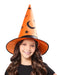 Kids' Orange and Black Celestial Witch Hat - costumesupercenter.com