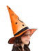 Kids' Orange and Black Celestial Witch Hat - costumesupercenter.com