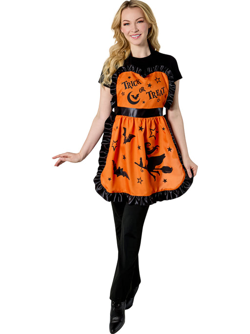 Women's Trick or Treat Halloween Apron - costumesupercenter.com