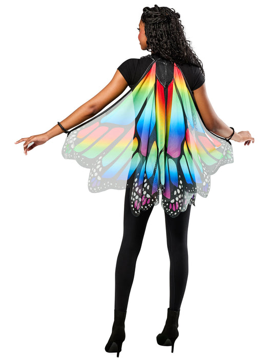 Women's Rainbow Monarch Butterfly Wings - costumesupercenter.com