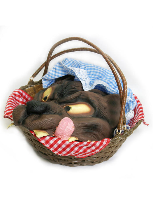Basket With Wolf's Head - costumesupercenter.com