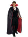 Reversible Deluxe Lined Vampire Cape (Red/Black) - costumesupercenter.com