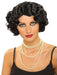 Flapper Wavy Wig (Black) - costumesupercenter.com
