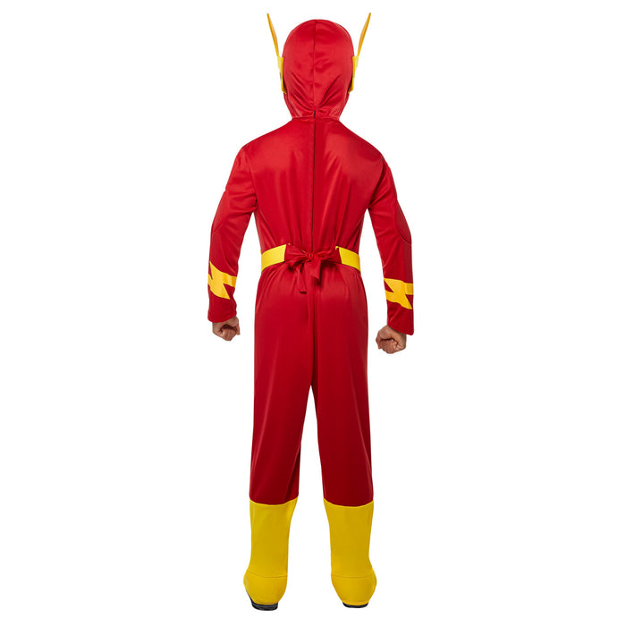Kids' Justice League Flash Deluxe Muscle Chest Costume - costumesupercenter.com