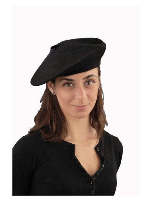 Black French Beret - costumesupercenter.com