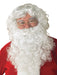 Men's White Santa Beard and Wig Set - Deluxe Economy - costumesupercenter.com