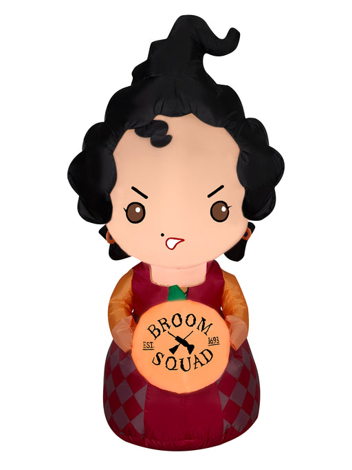 3.5 Foot Hocus Pocus Mary Sanderson Light Up Halloween Inflatable Lawn Decoration - costumesupercenter.com