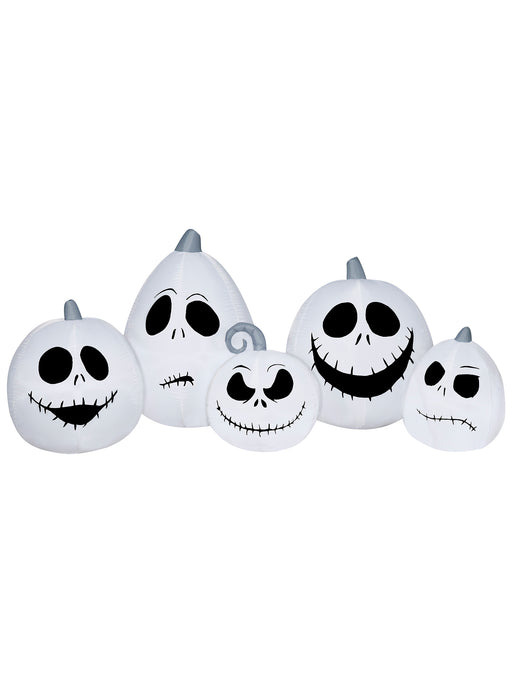 7.5 Foot The Nightmare Before Christmas Jack Skellington Pumpkin Faces Light Up Halloween Inflatable Lawn Decoration - costumesupercenter.com