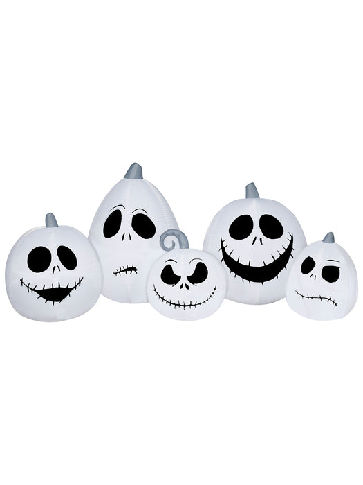 7.5 Foot The Nightmare Before Christmas Jack Skellington Pumpkin Faces Light Up Halloween Inflatable Lawn Decoration - costumesupercenter.com