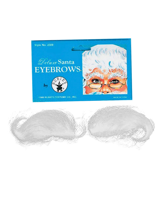 Adult White Santa Eyebrows - Deluxe - costumesupercenter.com