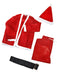 Mens XL Flannel Santa Suit - costumesupercenter.com