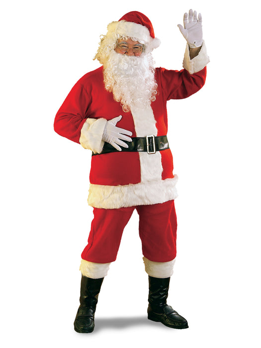 XL Flannel Santa Suit - costumesupercenter.com