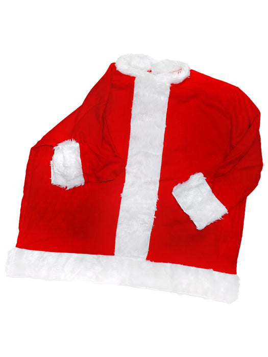 Standard Size Flannel Santa Suit - costumesupercenter.com