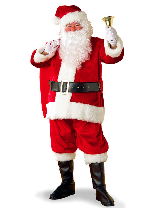 Adult Standard Size Regency Plush Santa Suit - costumesupercenter.com