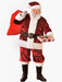Adult Standard Size Crimson Regency Plush Santa Suit - costumesupercenter.com