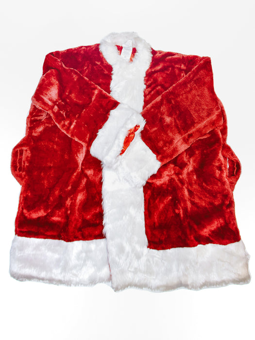 Mens Plus Size Crimson Regency Plush Santa Suit Costume - costumesupercenter.com