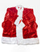 Adult X-large Dlx Regency Crimson Plush Santa Suit - costumesupercenter.com