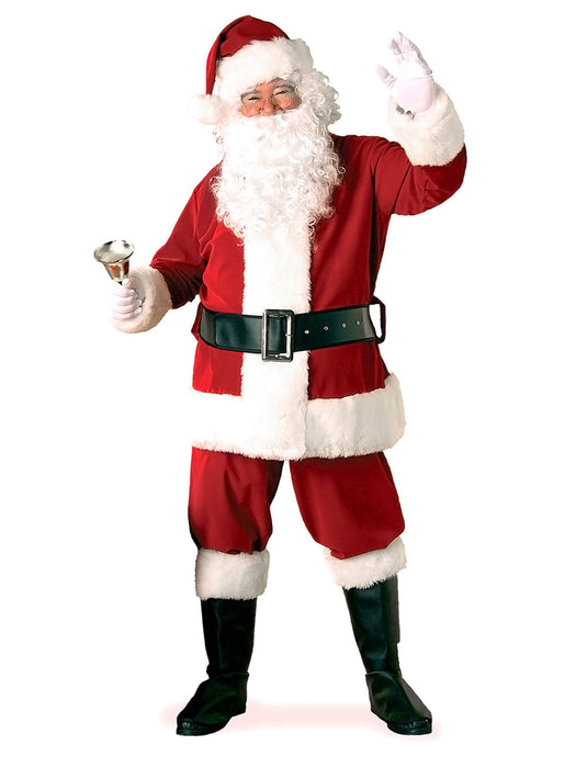 Adult Deluxe Velvet Santa Suit - costumesupercenter.com
