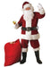 Adult Crimson Regal Plush Santa Suit - costumesupercenter.com