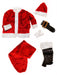 Adult XXL Crimson Regal Plush Santa Suit - costumesupercenter.com