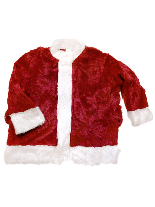 Adult Crimson Regal Plush Santa Suit - costumesupercenter.com