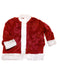 Adult XXL Crimson Regal Plush Santa Suit - costumesupercenter.com