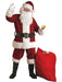 Adult XXL Crimson Regal Plush Santa Suit - costumesupercenter.com