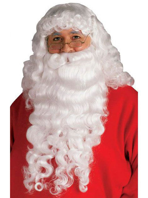 Santa Beard and Wig Set - costumesupercenter.com