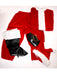 Santa Suit Crimson Imperial Plush Adult Costume - costumesupercenter.com