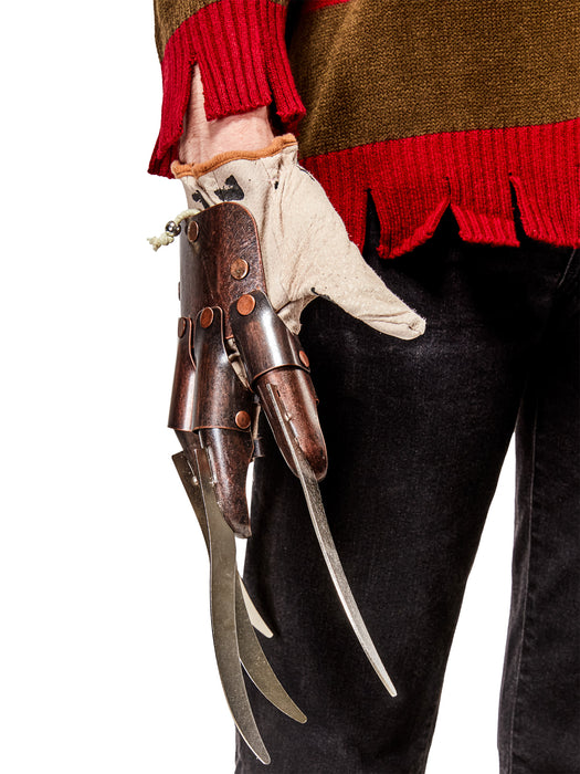 Adult A Nightmare on Elm Street Freddy Krueger Glove - Metal Edition - costumesupercenter.com