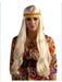 Adult Unisex Hippie Blonde Wig with Detachable Headband - costumesupercenter.com