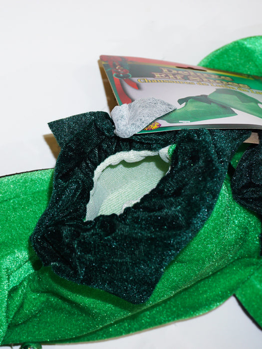Adult Green Elf  Deluxe Shoes - costumesupercenter.com