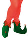 Adult Red and Green Elf Shoes - costumesupercenter.com