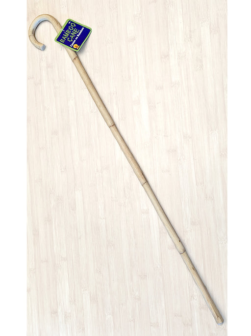 Adult Bamboo Crook Style Walking Cane - costumesupercenter.com