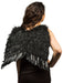 Adult Black Economy Feather Wings - costumesupercenter.com