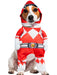 Mighty Morphin Red Power Rangers Walking Pet Costume - costumesupercenter.com