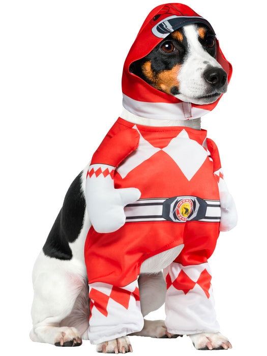 Mighty Morphin Red Power Rangers Walking Pet Costume - costumesupercenter.com