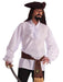 Deluxe Ruffled Shirt with Lace Trim Adult Costume - costumesupercenter.com