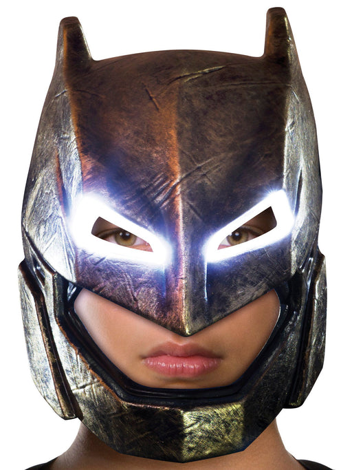 Batman V Superman: Dawn Of Justice Armored Batman Child Light Up Mask - costumesupercenter.com