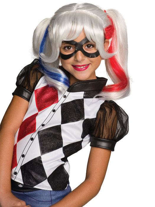 DC SuperHero Girls Harley Quinn Wig - costumesupercenter.com